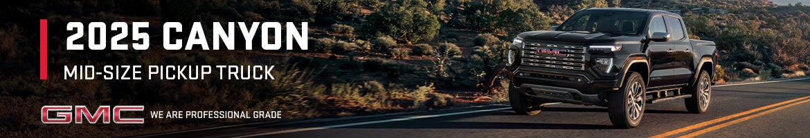 Black 2025 GMC Canyon